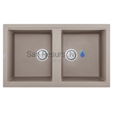 ELLECI akmens masas virtuves izlietne BEST 450 Tortora 86x51 cm