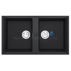 ELLECI akmens masas virtuves izlietne BEST 450 UNDERMOUNT Antracite 83.6x48.8 cm