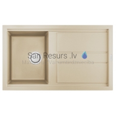 ELLECI akmens masas virtuves izlietne BEST 400 Champagne 86x51 cm