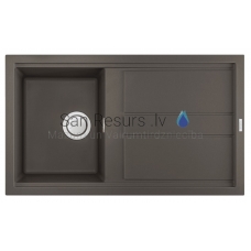 ELLECI akmens masas virtuves izlietne BEST 400 Dove pelēks 86x51 cm
