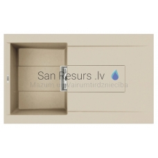 ELLECI akmens masas virtuves izlietne SMART 400 Champagne 86x51.5 cm