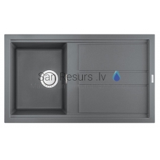 ELLECI akmens masas virtuves izlietne BEST 400 Titanium 86x51 cm