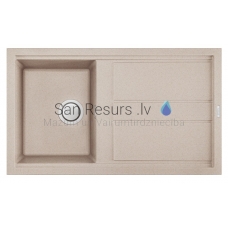 ELLECI akmens masas virtuves izlietne BEST 400 Avena 86x51 cm