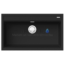 ELLECI akmens masas virtuves izlietne BEST 360 Nero 86x51 cm
