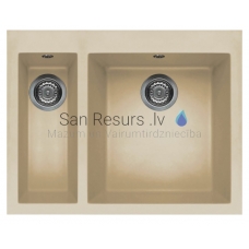 ELLECI akmens masas virtuves izlietne QUADRA 150 Champagne 59x50 cm