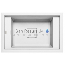ELLECI akmens masas virtuves izlietne VALUE 130 UNDERMOUNT Balts 72.4x45.4 cm