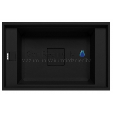 ELLECI akmens masas virtuves izlietne VALUE 130 UNDERMOUNT Melns 72.4x45.4 cm