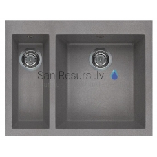 ELLECI akmens masas virtuves izlietne QUADRA 150 Cemento 59x50 cm
