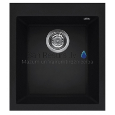 ELLECI кухонная раковина из каменной массы QUADRA 100 Черный 41x50 см