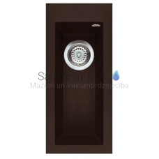 ELLECI stone mass kitchen sink QUADRA  50 Espresso 23x50 cm