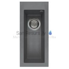 ELLECI stone mass kitchen sink QUADRA  50 Titanium 23x50 cm