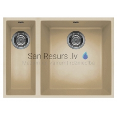 ELLECI akmens masas virtuves izlietne QUADRA 150 UNDERMOUNT Champagne 56x44 cm