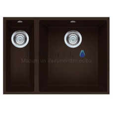 ELLECI akmens masas virtuves izlietne QUADRA 150 UNDERMOUNT Espresso 56x44 cm