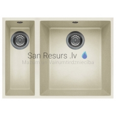 ELLECI akmens masas virtuves izlietne QUADRA 150 UNDERMOUNT Bianco Antico 56x44 cm