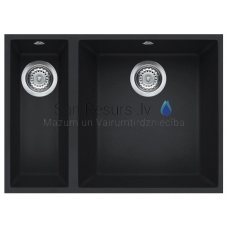 ELLECI akmens masas virtuves izlietne QUADRA 150 UNDERMOUNT Antracite 56x44 cm