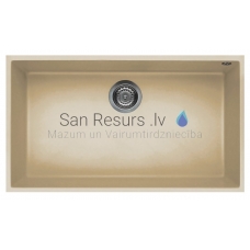 ELLECI akmens masas virtuves izlietne QUADRA 130 UNDERMOUNT Champagne 76x44 cm