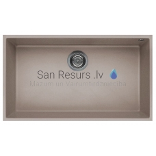 ELLECI akmens masas virtuves izlietne QUADRA 130 UNDERMOUNT Tortora 76x44 cm