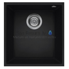 ELLECI кухонная раковина из каменной массы QUADRA 100 UNDERMOUNT Черный 38x44 см