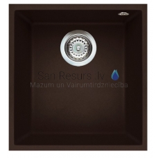 ELLECI кухонная раковина из каменной массы QUADRA 100 UNDERMOUNT Espresso 38x44 см