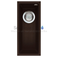 ELLECI кухонная раковина из каменной массы QUADRA  50 UNDERMOUNT Espresso 20x44 см