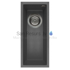 ELLECI кухонная раковина из каменной массы QUADRA  50 UNDERMOUNT Titanium 20x44 см