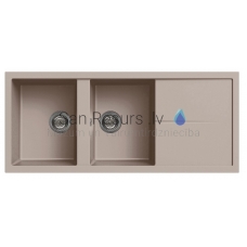 ELLECI akmens masas virtuves izlietne UNICO 500 Tortora 116x50 cm