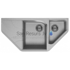 ELLECI кухонная раковина из каменной массы EGO ESA Aluminium 100x50 см