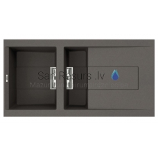 ELLECI akmens masės virtuvės kriauklė SMART 475 Dove grey 100x51.5 cm