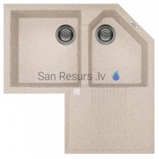 ELLECI akmens masės virtuvės kriauklė TEKNO CORNER Avena 83x83 cm