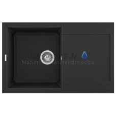 ELLECI кухонная раковина из каменной массы EASY 300 Nero 79x50 см