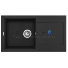 ELLECI кухонная раковина из каменной массы EASY 290 Nero 78x43.5 см