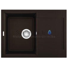 ELLECI кухонная раковина из каменной массы EASY 135 Espresso 68x50 см