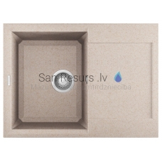 ELLECI кухонная раковина из каменной массы EASY 135 Avena 68x50 см