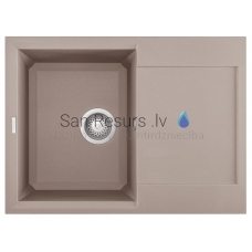 ELLECI кухонная раковина из каменной массы EASY 135 Tortora 68x50 см