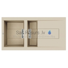 ELLECI akmens masės virtuvės kriauklė SMART 475 Champagne 100x51.5 cm