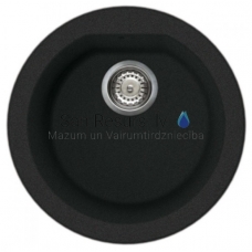 ELLECI кухонная раковина из каменной массы FOX ROUND Antracite 45x45 см