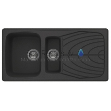 ELLECI stone mass kitchen sink MASTER 475 Antracite 100x50 cm