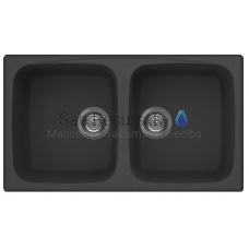 ELLECI stone mass kitchen sink MASTER 450 Antracite 86x50 cm