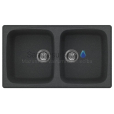 ELLECI stone mass kitchen sink MASTER 450 Nero Pietra 86x50 cm