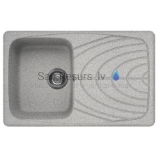 ELLECI stone mass kitchen sink MASTER 300 Grigio Pietra 79x50 cm