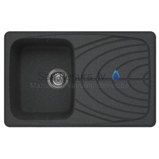ELLECI stone mass kitchen sink MASTER 300 Nero Pietra 79x50 cm