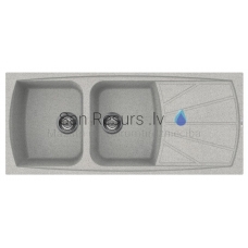 ELLECI stone mass kitchen sink LIVING 500 Grigio Pietra 116x50 cm