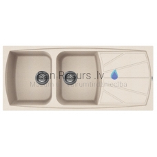 ELLECI stone mass kitchen sink LIVING 500 Avena 116x50 cm