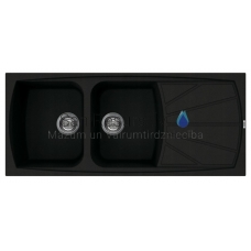 ELLECI stone mass kitchen sink LIVING 500 Nero 116x50 cm