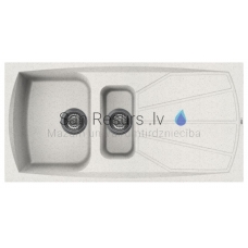 ELLECI stone mass kitchen sink LIVING 475 Bianco Pietra 100x50 cm