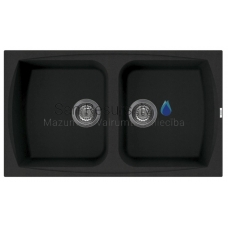 ELLECI stone mass kitchen sink LIVING 450 Antracite 86x50 cm