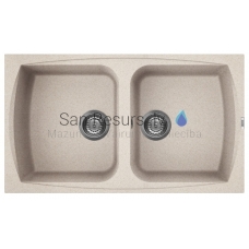ELLECI stone mass kitchen sink LIVING 450 Avena 86x50 cm