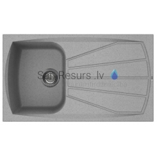 ELLECI stone mass kitchen sink LIVING 400 Grigio Pietra 86x50 cm