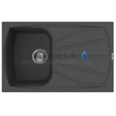 ELLECI stone mass kitchen sink LIVING 300 Nero Pietra 79x50 cm