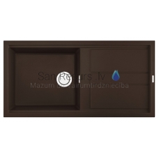 ELLECI akmens masas virtuves izlietne BEST 480 Espresso 100x51 cm